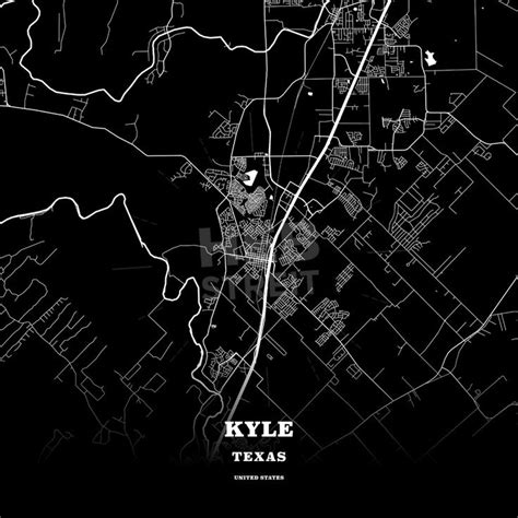 Kyle, Texas, USA map | Map poster, Poster template, Usa map