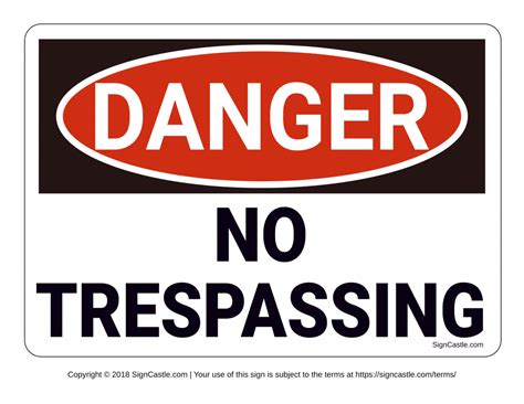 No Trespassing Signs | Poster Template