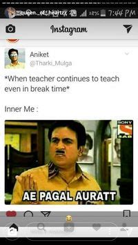 120 Hinglish memes ideas | funny school jokes, fun quotes funny, very ...