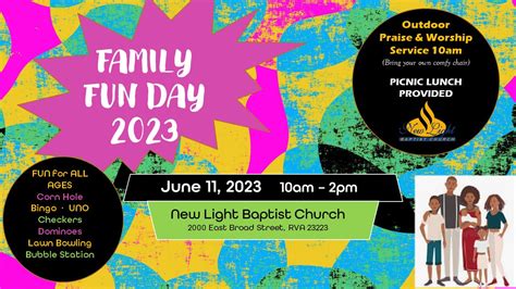 FAMILY FUN DAY 2023 June 11 AM | NewLightBaptistChurc