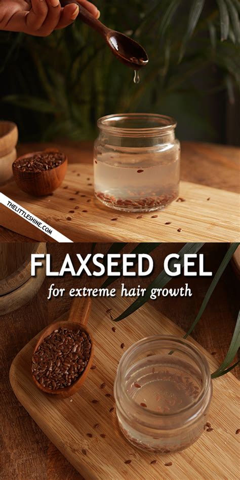 Flaxseed hair gel for extreme hair growth - The Little Shine