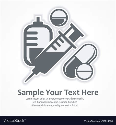 Medication symbols Medical Royalty Free Vector Image - VectorStock