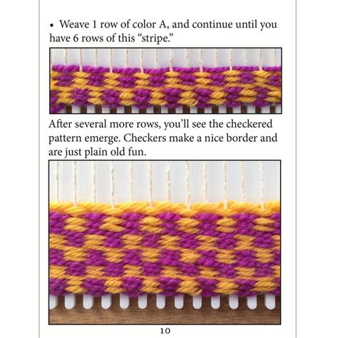 the instructions for how to weave a weaving stitch on a loom or crochet