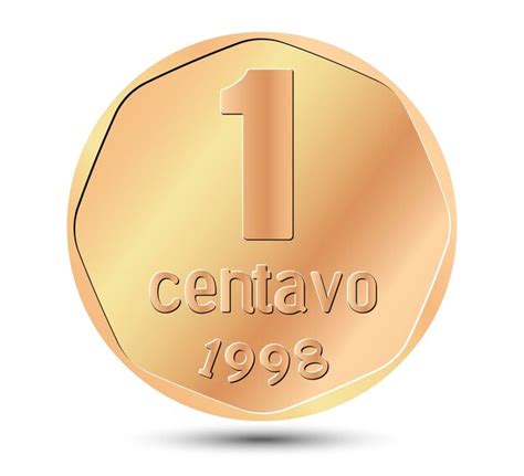 Premium Vector | Argentine 1 centavo coin vector illustration