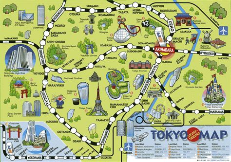 Tokyo Tourist Map | Tokyo tourist map, Tokyo tourist, Japan tourist