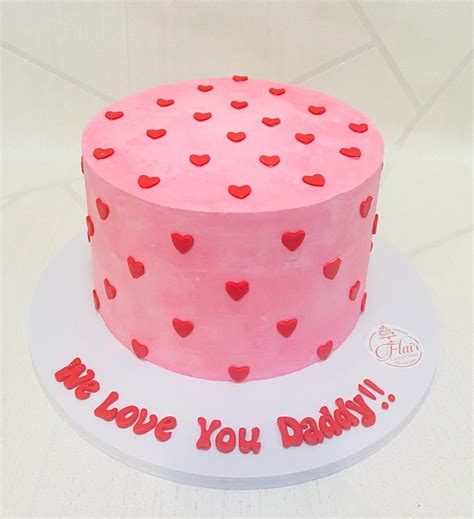 Red Heart Cake - Flair Cake Boutique