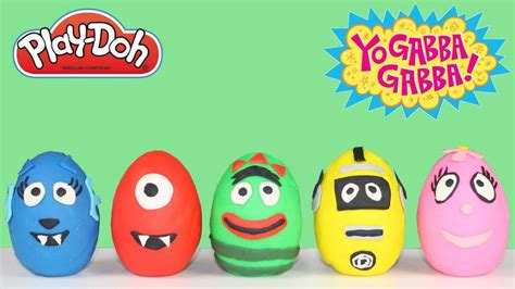 Play Doh Yo Gabba Gabba Toys Surprise Eggs Opening | Play doh for kids ...