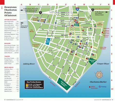 Charleston Sc Maps - Traveler Mag Pertaining To Printable Map Of Charleston Sc Historic District ...