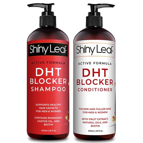 DHT Blocker Shampoo and Conditioner for Hair Loss With Biotin For Men ...