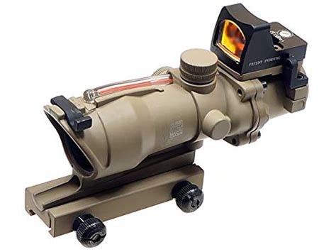 Trijicon ACOG TA31-ECOS-G 4x32 Dark Earth 4x scope with dot sight ...