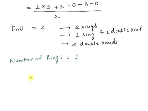 SOLVED: Find the number of rings for the formula C5H8 and draw three ...