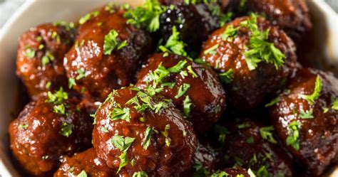 Pork and Beef Barbecue Meatballs (30 Minutes) Recipe