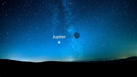 Old Moon over Jupiter | Star Walk