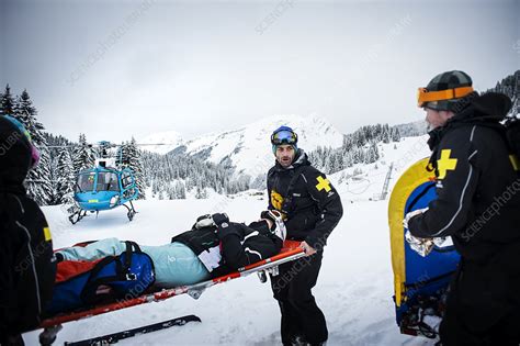 Ski patrol - Stock Image - C029/7762 - Science Photo Library