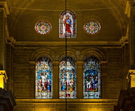 Malaga Cathedral Interior stock image. Image of coast - 16577587