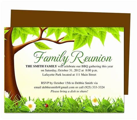 Family Reunion Invitations Templates Lovely Best 25 Family Reunion Invitati… | Family reunion ...