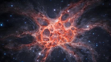 Premium AI Image | A detailed image of the Crab Nebula a supernova remnant