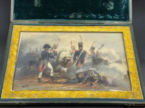 UNIQUE PAINTING SIGNED 1st Empire Napoleon Bonaparte at the Siege of ...