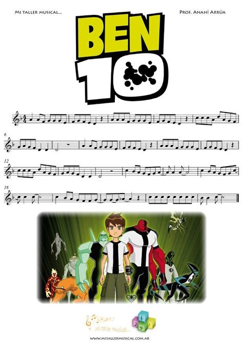 Ben 10 Theme Song Piano Notes - Theme Image