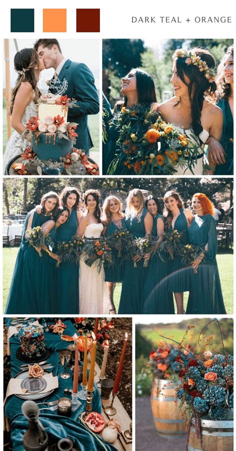 8 Fall Wedding Color Schemes Perfect for Autumn