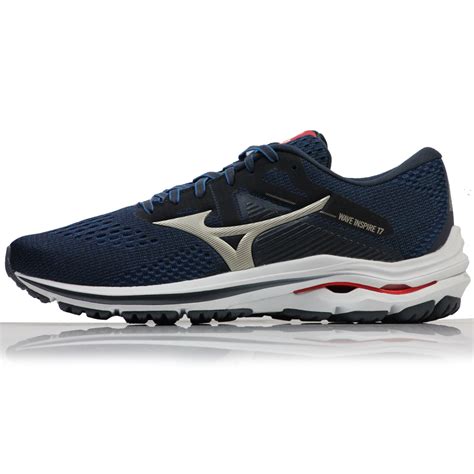 Mizuno Wave Inspire 17 Men's Running Shoe - India Ink/Platinum Gold ...