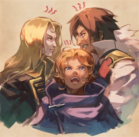 alucard, trevor c. belmont, and sypha belnades (castlevania and 2 more ...