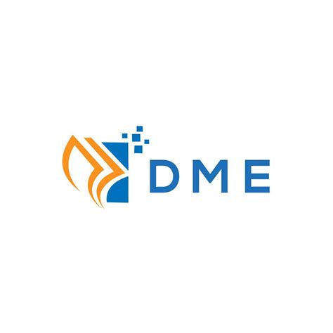 DME credit repair accounting logo design on white background. DME ...