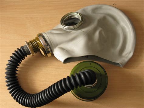 GP-5 gas mask with hose and filter | Soviet GP-5 gas mask. M… | Flickr