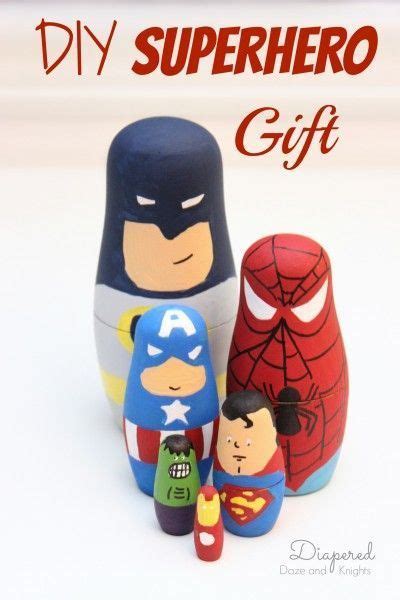 DIY Superhero Gift for Boys | Superhero gifts, Handmade holiday gifts, Nesting dolls