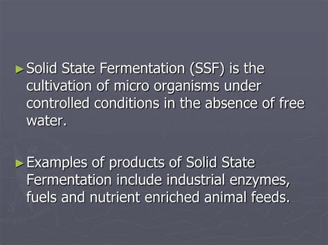 PPT - Solid State Fermentation PowerPoint Presentation, free download - ID:5675253