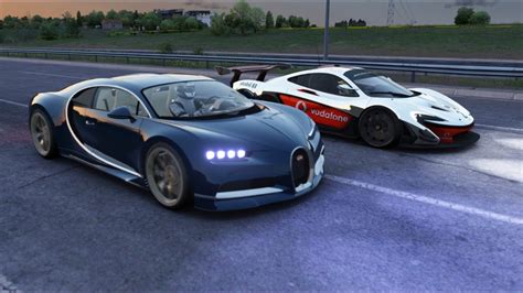 McLaren P1 GTR vs Bugatti Chiron at Miseluk - YouTube