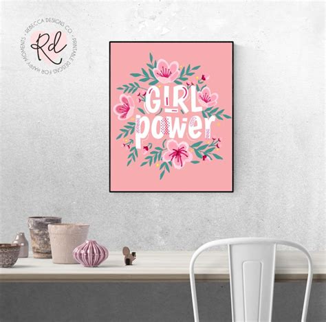 Girl Power Poster Printable Girl Power Print Women | Etsy