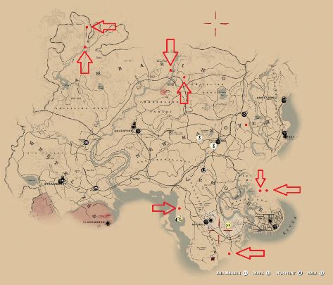 Rdr2 Boat Locations Map