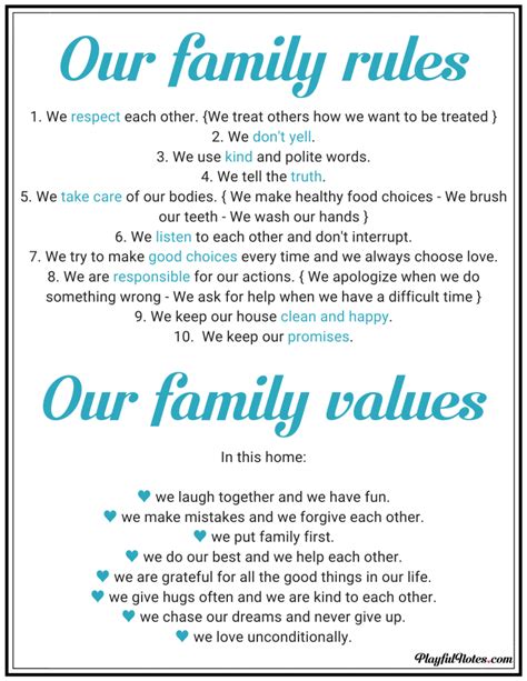 How to create family rules that kids will be happy to follow {+ printable family rules} | Family ...