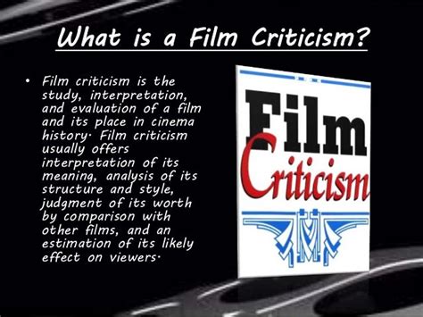 Film Review and Film Criticism