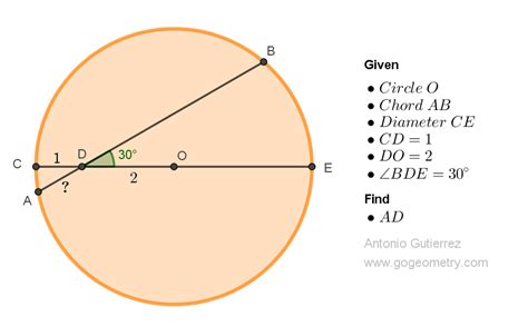 Geometry Problem 1531: Discover How to Calculate the Length of a Chord in a Circle with Diameter ...