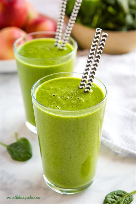 Healthy Green Protein Smoothie - The Busy Baker