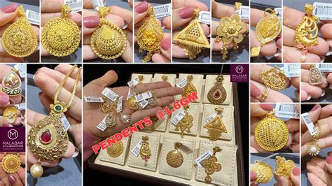 Malabar Gold Pendant Designs & Price starts @ 11000rs/- with code, price || New Gold Pendants ...