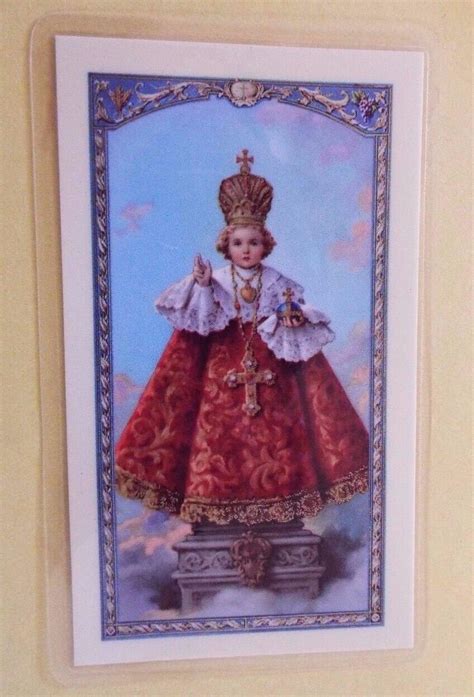 Infant of Prague Laminated Prayer Card NEW - Etsy