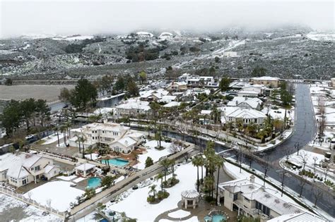 Winter storm hits Los Angeles | ABS-CBN News