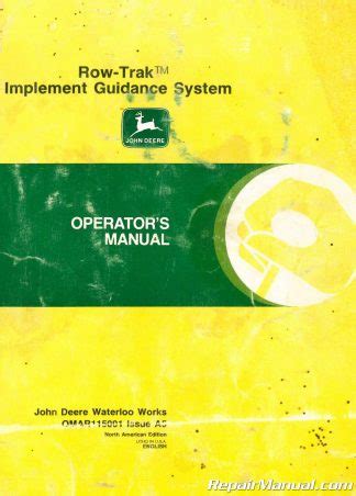 John Deere 25A Flail Mower Operators Manual