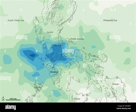 Typhoon Ketsana accumulated rainfall in Philippines Stock Photo - Alamy