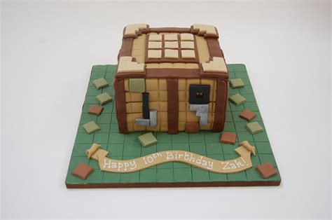 Minecraft Crafting Table Cake - Beautiful Birthday Cakes