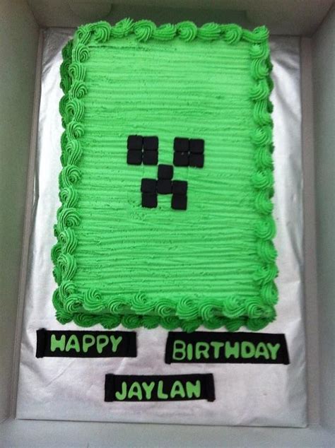 Minecraft Creeper Cake - Decorated Cake by caymancake - CakesDecor