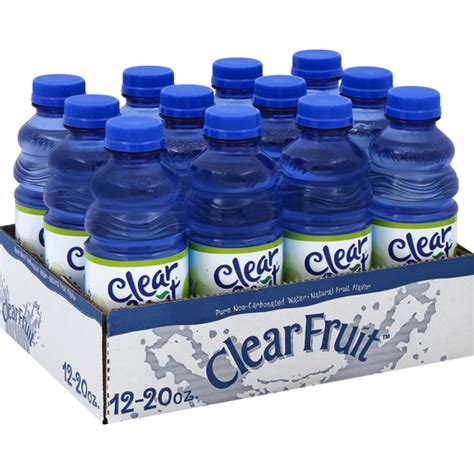 Clear Fruit Water Beverage, Pure Non-Carbonated, Natural Fruit Flavor ...