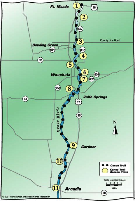 Map of Peace River | Peace river florida, Peace river, Fossil hunting