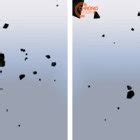 Examples of binary asteroid formation, extracted from simulation set ID ...