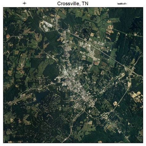 Aerial Photography Map of Crossville, TN Tennessee