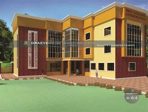 2 Storey School Building Plan Designin Nigeria (Port Harcourt) | School ...