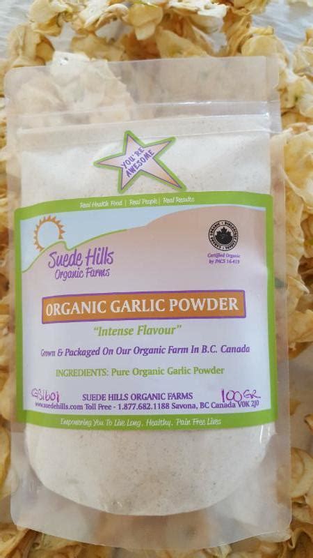 Suede Hills Organic Farm | Organic Raw Garlic Powder